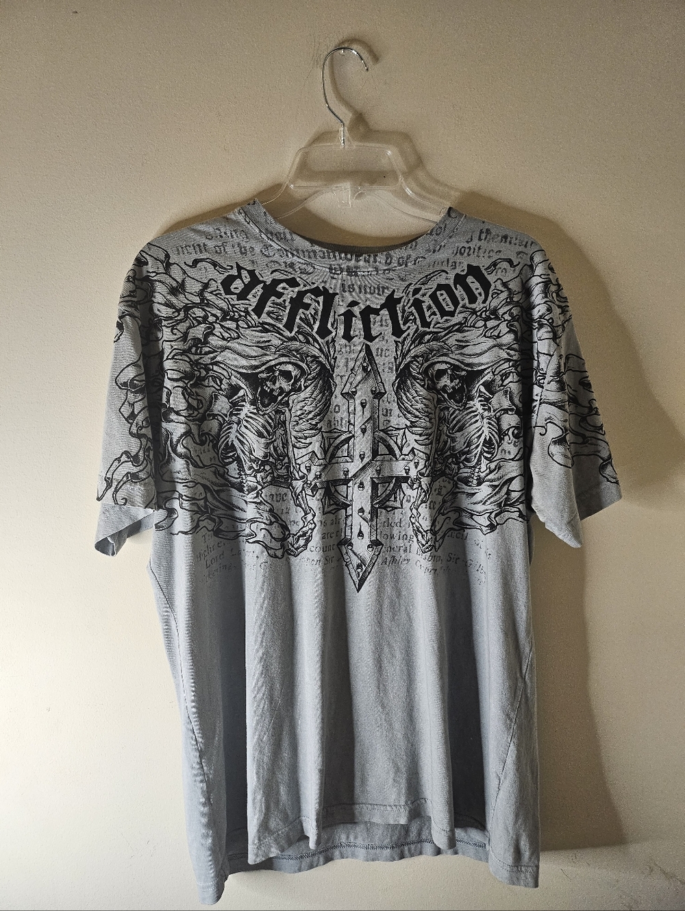 Affliction Men’s "Gunnery" Graphic Crew Neck T-Shirt